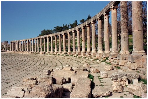 Gerasa: antiche colonne
